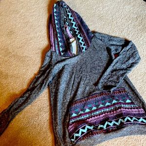 Aztec Sweater with hood